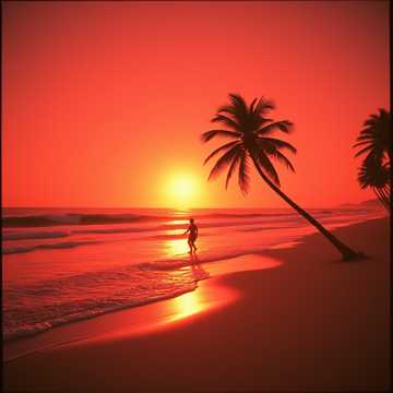 Вечер на пляже