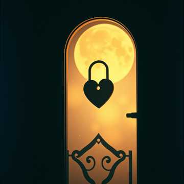 Замочек на сердце