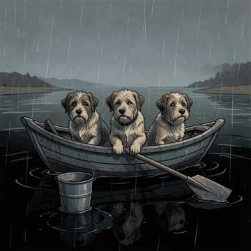 Трое в лодке, нищета и собаки