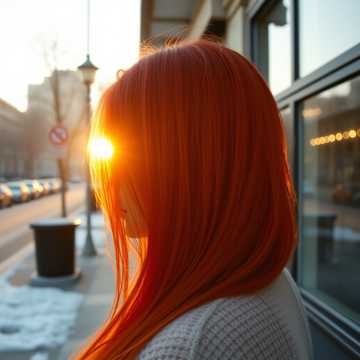 Рыжая, рыжая.