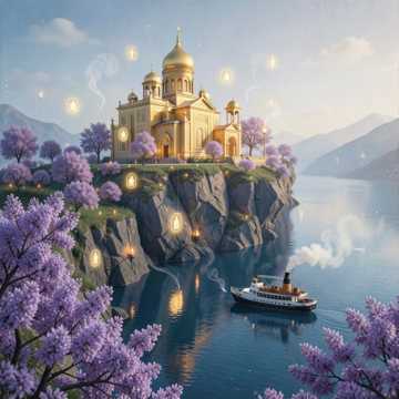 Молится монах на Валааме