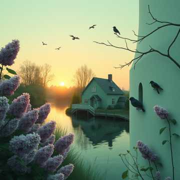 Домик у реки