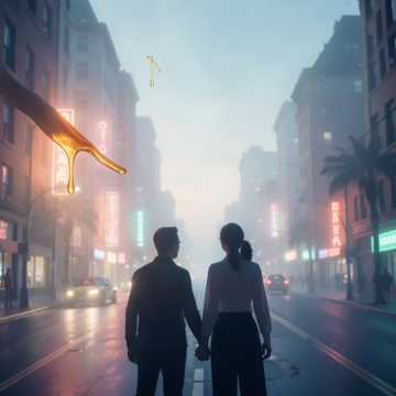 Тёплый летний вечер.