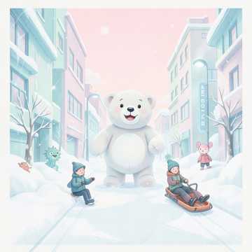 На улице сугробы