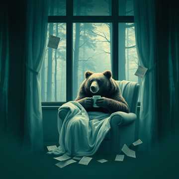 Медведь Новогодняя