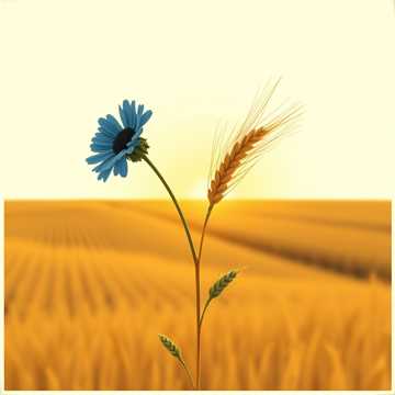 Василёк и Пшеница.