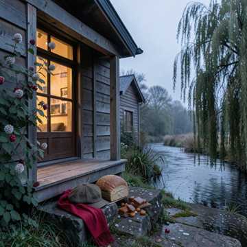 На завалинке у калины