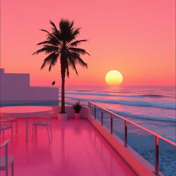 Чайка на пляже