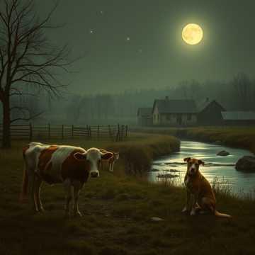 Корова, Кот  и Пёс.