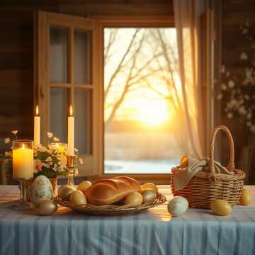 Пасхальный день, сестрёнка