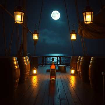 Бутылка рома