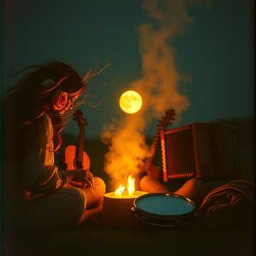 Роза в волосах