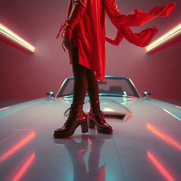 Лакированные штиблеты и красный пиджак