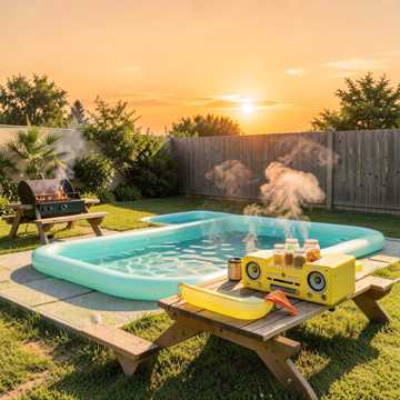 Шашлык, Бассейн и Наталия