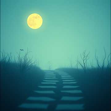 Светит луна