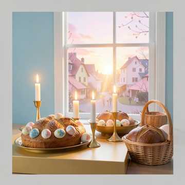 Пасхальный день, сестрёнка