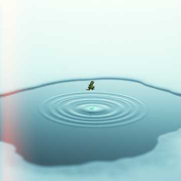 Замёрзшая лужа