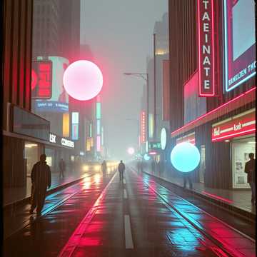 Неоновый дождь