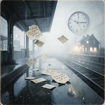 На обрывках билетов.