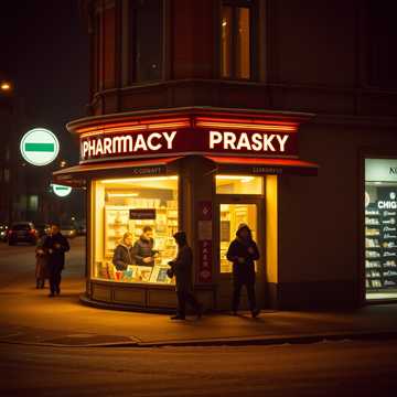 Ночь, магазин...