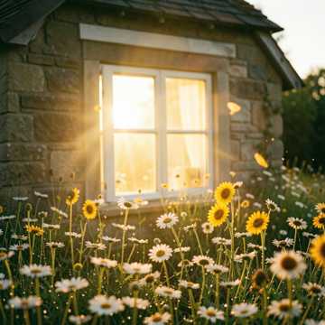 В ромашках солнце заблудилось