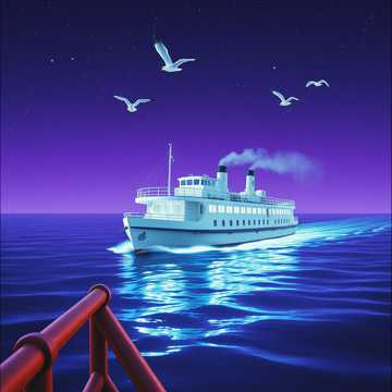 Белый теплоход _ v_metall