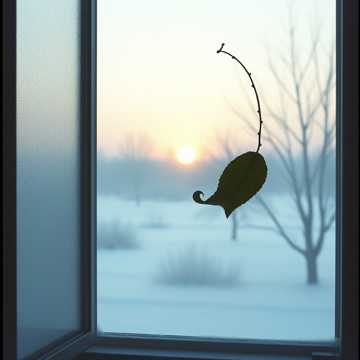 Печально смотрю в окно