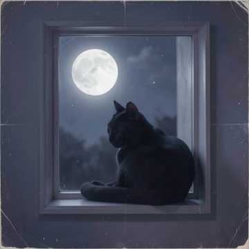 Луна и Кошка