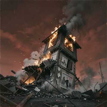 Теремок горит