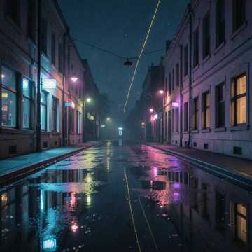 Ночная улица.