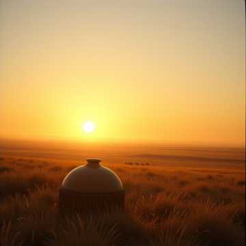 Рассвет над степью