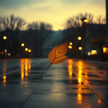 Жизнь осенний лист