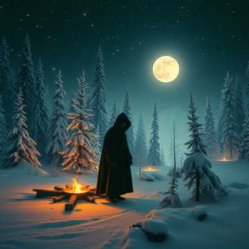 Новогодний лес колдунов