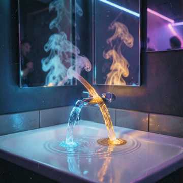 Две струи в кране!