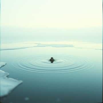 Замёрзшая лужа