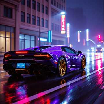 Purple Lamborghini