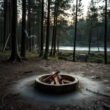 В тишине у костра