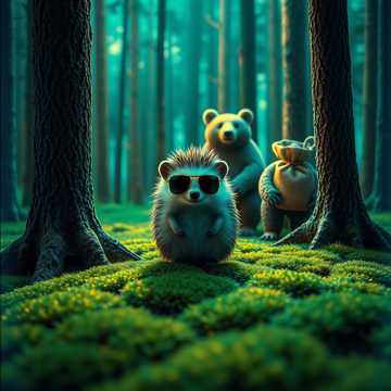 Ёж, Медведь и курага