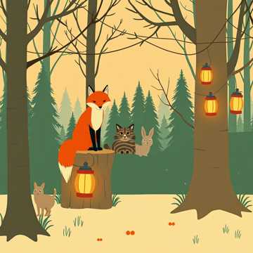 Кот, лиса и страшный зверь