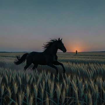 Вороной в поле 2.