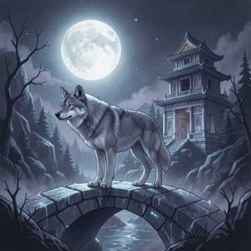 Волк и Луна