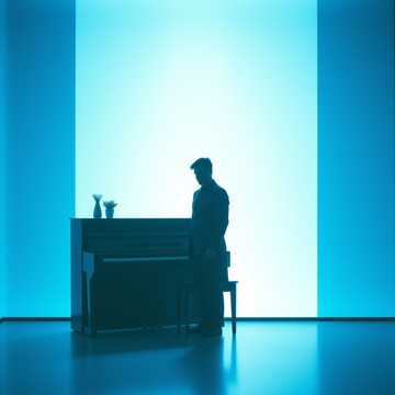 Голубые глаза через экран