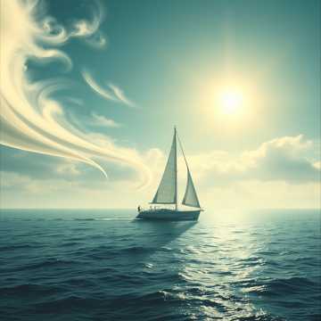 По небу мчится вольный ветер