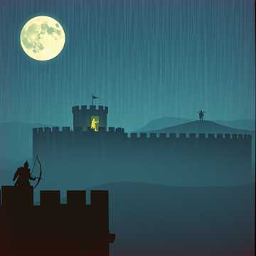 Стреляют навесом