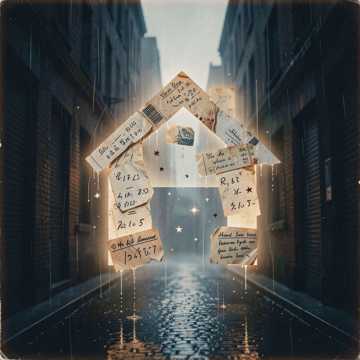 На обрывках билетов.