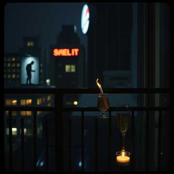 Ночь разбилась на осколки.