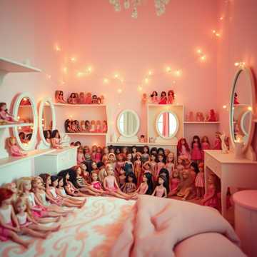 Полочка с куклами