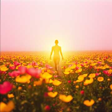 Платье из цветов