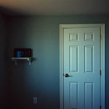 Blue Mug on the Shelf