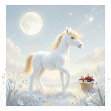 Колыбельная белой лошадки